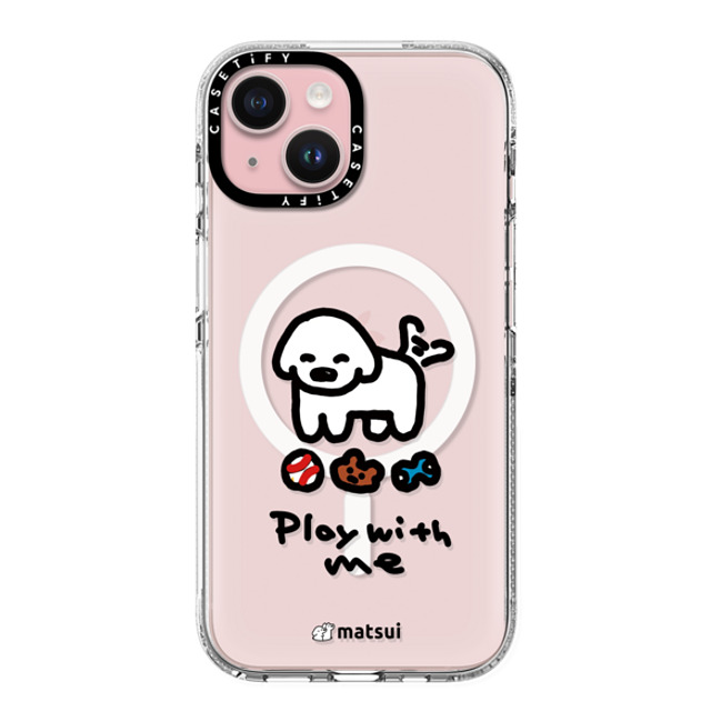 matsui x CASETiFY iPhone 15 ケース クリア クリア ケース MagSafe対応 matsui - Play with me