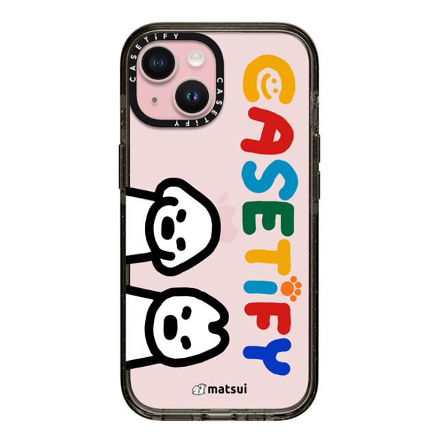 matsui x CASETiFY iPhone 15 ケース ブラック インパクトケース matsui - CASETIFY_A