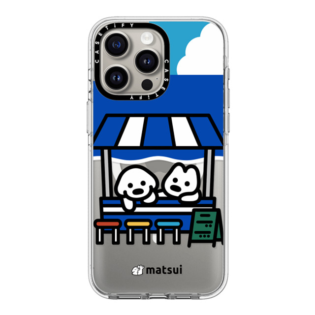 matsui x CASETiFY iPhone 15 Pro Max ケース クリア クリア ケース MagSafe対応 BEACH STORE