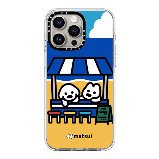 matsui x CASETiFY iPhone 15 Pro Max ケース クリア クリア ケース MagSafe対応 BEACH STORE