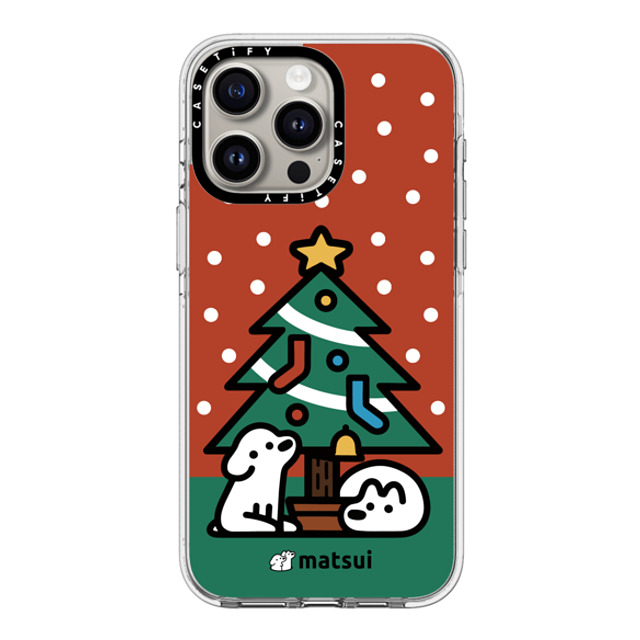 matsui x CASETiFY iPhone 15 Pro Max ケース クリア クリア ケース MagSafe対応 クリスマス