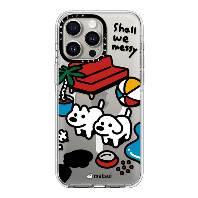 matsui x CASETiFY iPhone 15 Pro Max ケース クリア クリア ケース MagSafe対応 matsui - Shall we messy