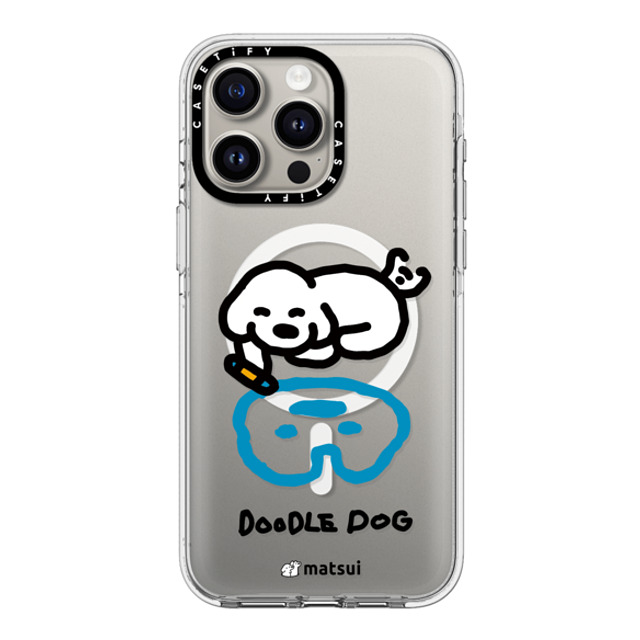 matsui x CASETiFY iPhone 15 Pro Max ケース クリア クリア ケース MagSafe対応 matsui - DOODLE DOG_A