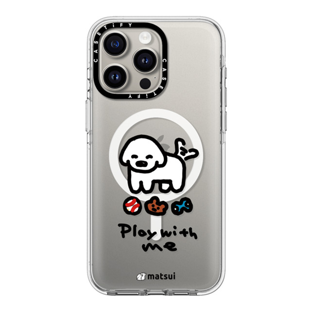 matsui x CASETiFY iPhone 15 Pro Max ケース クリア クリア ケース MagSafe対応 matsui - Play with me