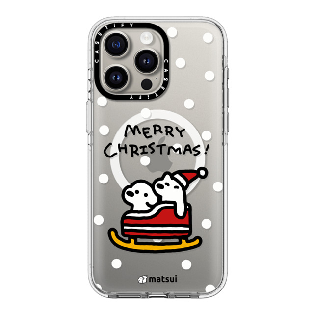 matsui x CASETiFY iPhone 15 Pro Max ケース クリア クリア ケース MagSafe対応 Matsui Christmas Print 2