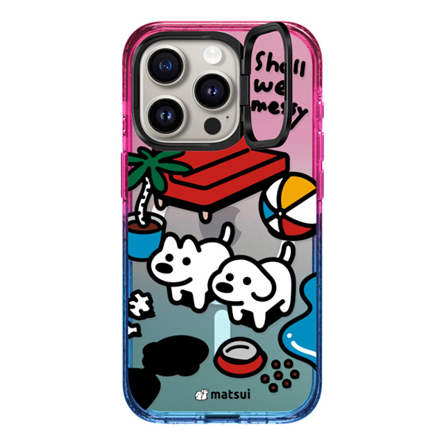 matsui x CASETiFY iPhone 15 Pro ケース Cotton Candy インパクトリングスタンドケース MagSafe対応 matsui - Shall we messy