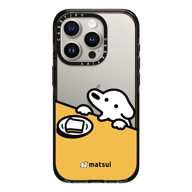 matsui x CASETiFY iPhone 15 Pro ケース ブラック インパクトケース パン