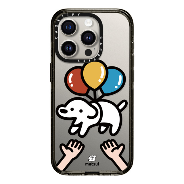 matsui x CASETiFY iPhone 15 Pro ケース ブラック インパクトケース Catch me!