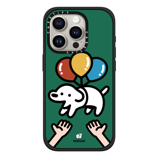 matsui x CASETiFY iPhone 15 Pro Case Dog,Animal Matte Black Impact Case MagSafe Compatible Catch me! Back to School matsui x CASETiFY iPhone 15 Pro Case Dog,Animal Matte Black Impact Case MagSafe Compatible Catch me! Back to School