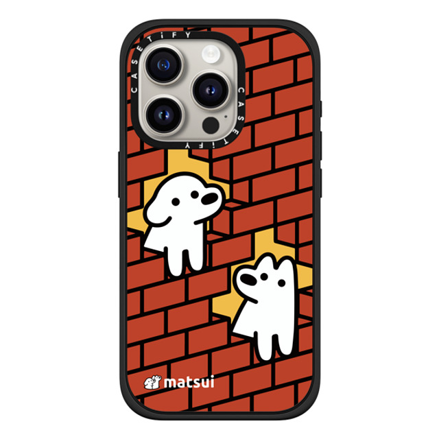 matsui x CASETiFY iPhone 15 Pro ケース Dog,Animal マットブラック インパクトケース MagSafe対応 Yo who Father's Day matsui x CASETiFY iPhone 15 Pro ケース Dog,Animal マットブラック インパクトケース MagSafe対応 Yo who Father's Day
