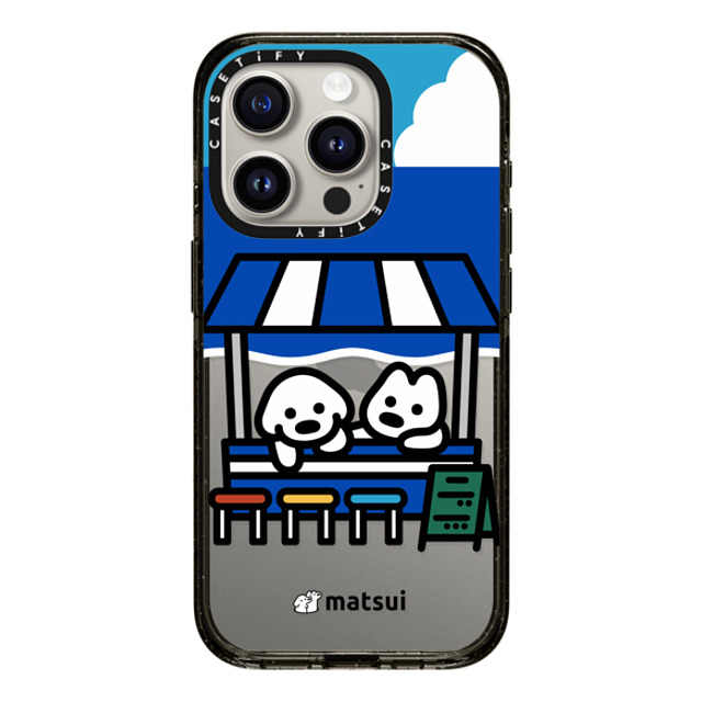 matsui x CASETiFY iPhone 15 Pro ケース ブラック インパクトケース BEACH STORE