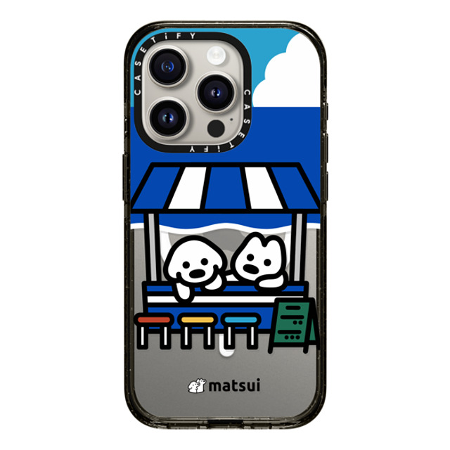 matsui x CASETiFY iPhone 15 Pro ケース ブラック インパクトケース MagSafe対応 BEACH STORE