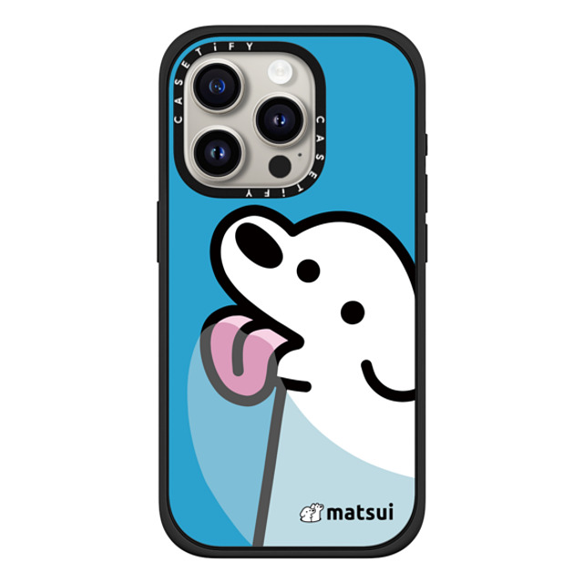 matsui x CASETiFY iPhone 15 Pro ケース マットブラック インパクトケース MagSafe対応 Lick