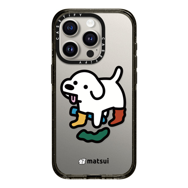 matsui x CASETiFY iPhone 15 Pro ケース ブラック インパクトケース Socks