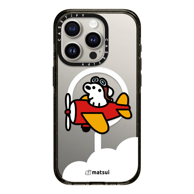 matsui x CASETiFY iPhone 15 Pro ケース ブラック インパクトケース MagSafe対応 matsui - Flight