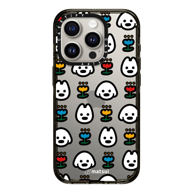 matsui x CASETiFY iPhone 15 Pro ケース ブラック インパクトケース matsui - MANY DOGS