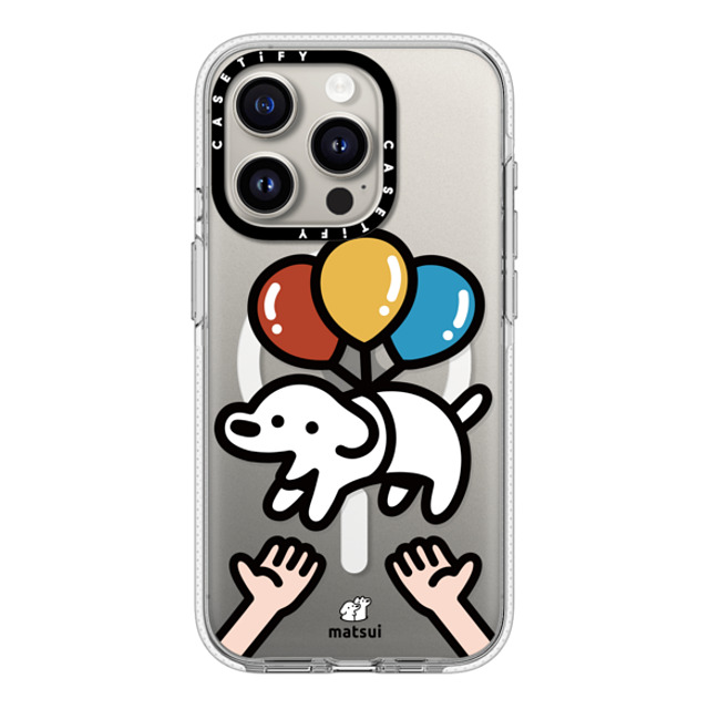 matsui x CASETiFY iPhone 15 Pro ケース クリア クリア ケース MagSafe対応 Catch me!