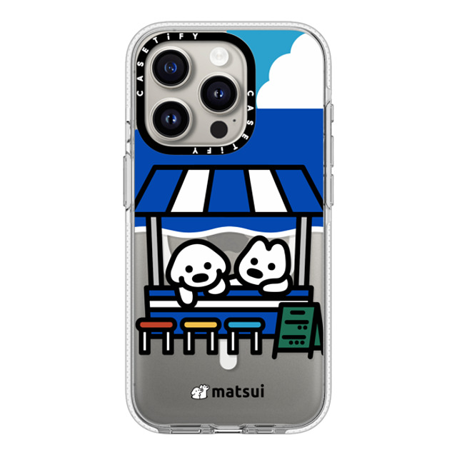 matsui x CASETiFY iPhone 15 Pro ケース クリア クリア ケース MagSafe対応 BEACH STORE