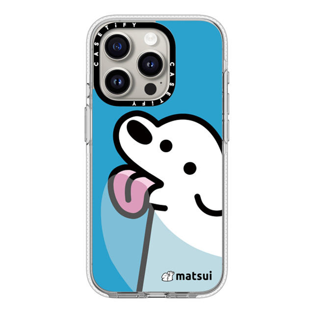 matsui x CASETiFY iPhone 15 Pro ケース クリア クリア ケース MagSafe対応 Lick