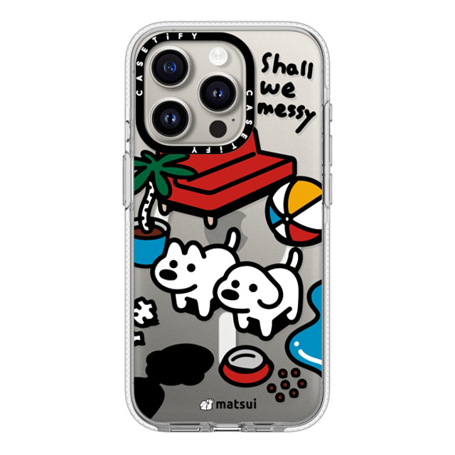 matsui x CASETiFY iPhone 15 Pro ケース クリア クリア ケース MagSafe対応 matsui - Shall we messy