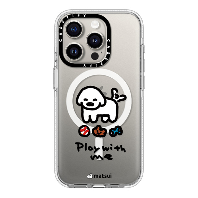 matsui x CASETiFY iPhone 15 Pro ケース クリア クリア ケース MagSafe対応 matsui - Play with me