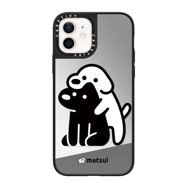 matsui x CASETiFY iPhone 12 Case Dog,Animal Silver on Black ミラーケース MagSafe対応 Alright hold on! Mother's Day matsui x CASETiFY iPhone 12 Case Dog,Animal Silver on Black ミラーケース MagSafe対応 Alright hold on! Mother's Day