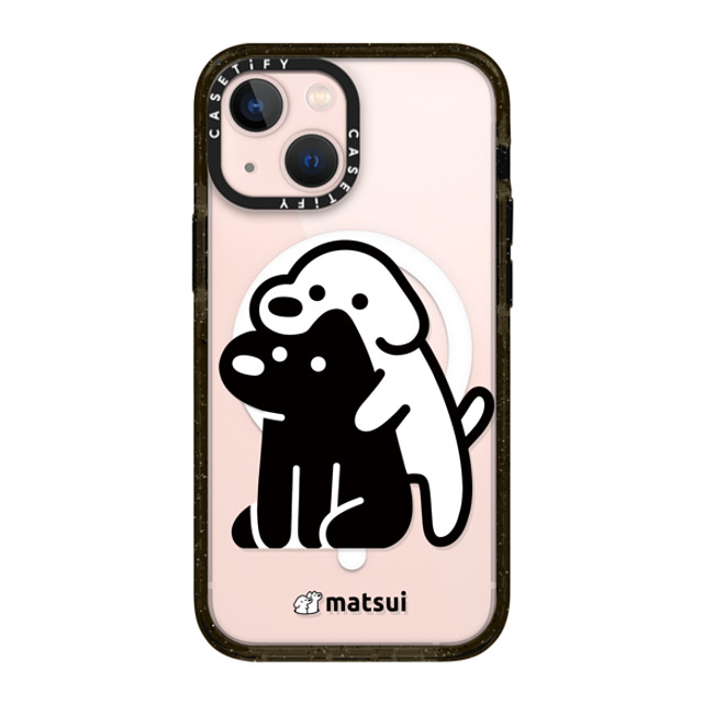 matsui x CASETiFY iPhone 13 Mini ケース ブラック インパクトケース MagSafe対応 Alright hold on!