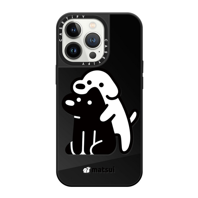 matsui x CASETiFY iPhone 13 Pro ケース Dog,Animal Black on Black ミラーケース MagSafe対応 Alright hold on! Father's Day matsui x CASETiFY iPhone 13 Pro ケース Dog,Animal Black on Black ミラーケース MagSafe対応 Alright hold on! Father's Day