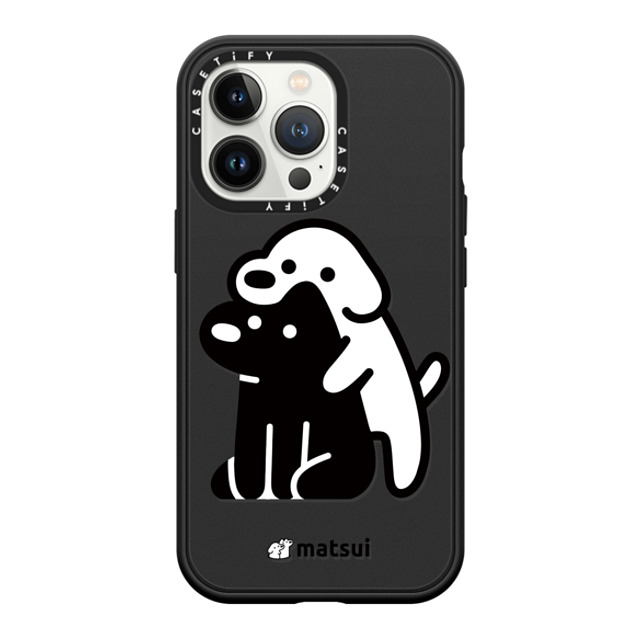 matsui x CASETiFY iPhone 13 Pro ケース Dog,Animal マットブラック インパクトケース Alright hold on! Father's Day matsui x CASETiFY iPhone 13 Pro ケース Dog,Animal マットブラック インパクトケース Alright hold on! Father's Day
