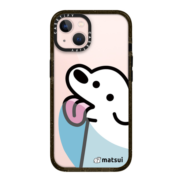 matsui x CASETiFY iPhone 13 ケース ブラック インパクトケース Lick