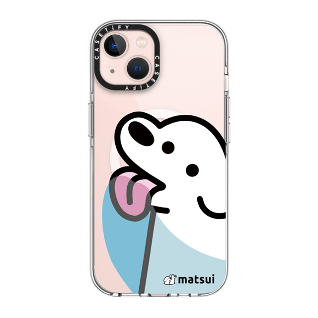 matsui x CASETiFY iPhone 13 ケース クリア クリア ケース MagSafe対応 Lick