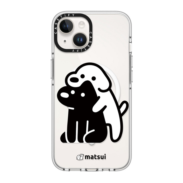 matsui x CASETiFY iPhone 14 ケース クリア クリア ケース MagSafe対応 Alright hold on!