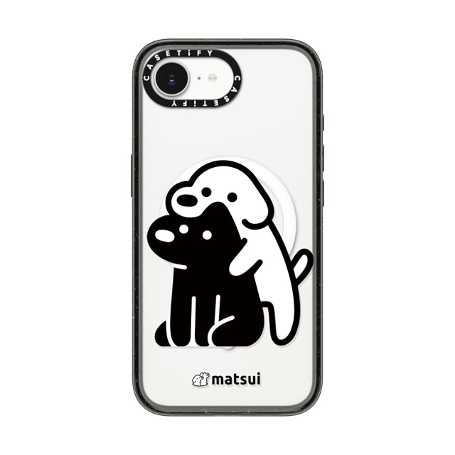 matsui x CASETiFY iPhone 16e ケース Dog,Animal ブラック インパクトケース MagSafe対応 Alright hold on! Back to School matsui x CASETiFY iPhone 16e ケース Dog,Animal ブラック インパクトケース MagSafe対応 Alright hold on! Back to School