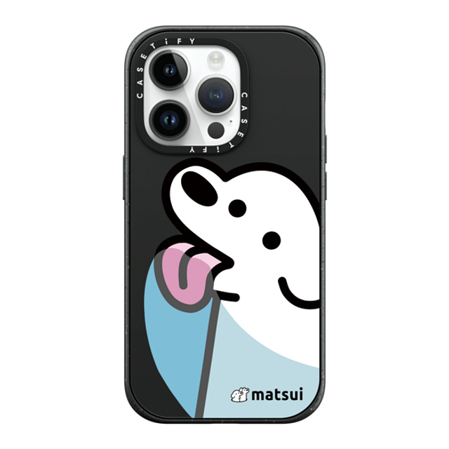 matsui x CASETiFY iPhone 14 Pro ケース マットブラック インパクトケース MagSafe対応 Lick