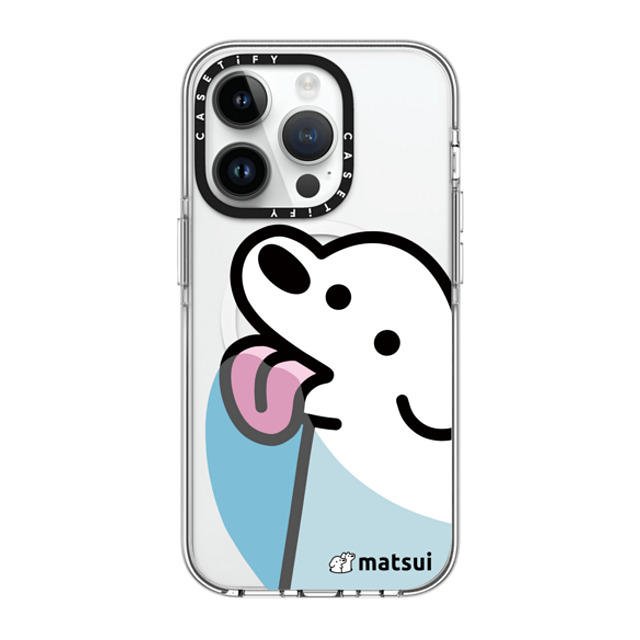 matsui x CASETiFY iPhone 14 Pro ケース クリア クリア ケース MagSafe対応 Lick