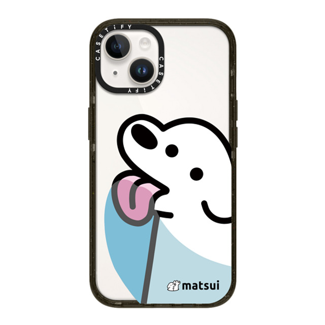 matsui x CASETiFY iPhone 14 ケース ブラック インパクトケース Lick