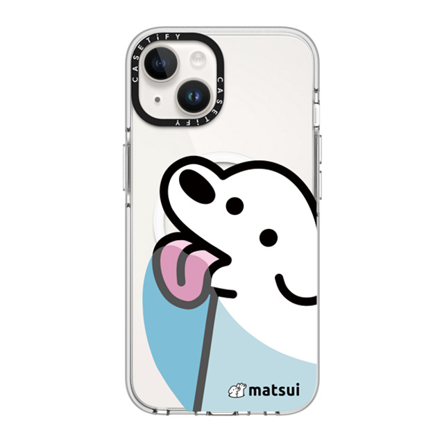 matsui x CASETiFY iPhone 14 ケース クリア クリア ケース MagSafe対応 Lick