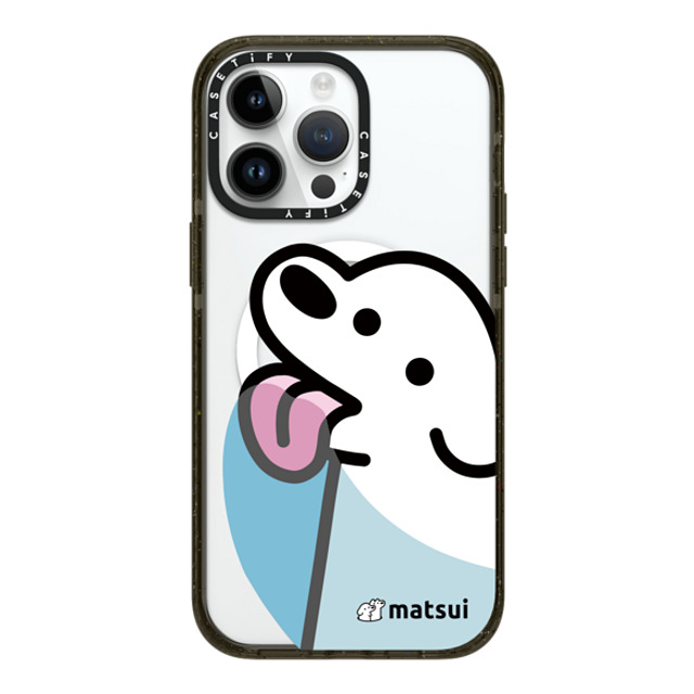 matsui x CASETiFY iPhone 14 Pro Max ケース ブラック インパクトケース MagSafe対応 Lick