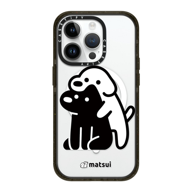matsui x CASETiFY iPhone 14 Pro ケース ブラック インパクトケース MagSafe対応 Alright hold on!