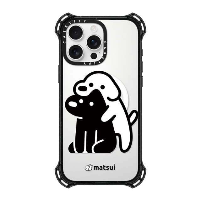 matsui x CASETiFY iPhone 16 Pro Max ケース ブラック バウンスケース Alright hold on!