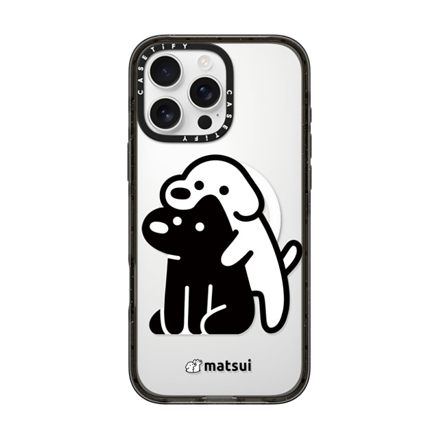 matsui x CASETiFY iPhone 16 Pro Max ケース ブラック インパクトケース MagSafe対応 Alright hold on!