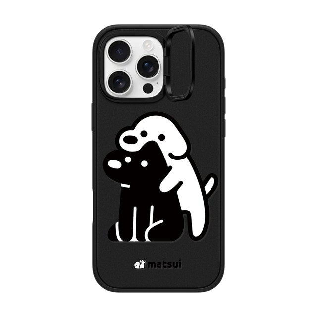 matsui x CASETiFY iPhone 16 Pro Max ケース マットブラック インパクトリングスタンドケース MagSafe対応 Alright hold on!