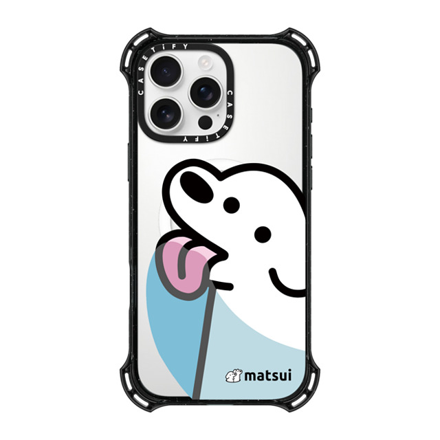 matsui x CASETiFY iPhone 16 Pro Max ケース ブラック バウンスケース Lick