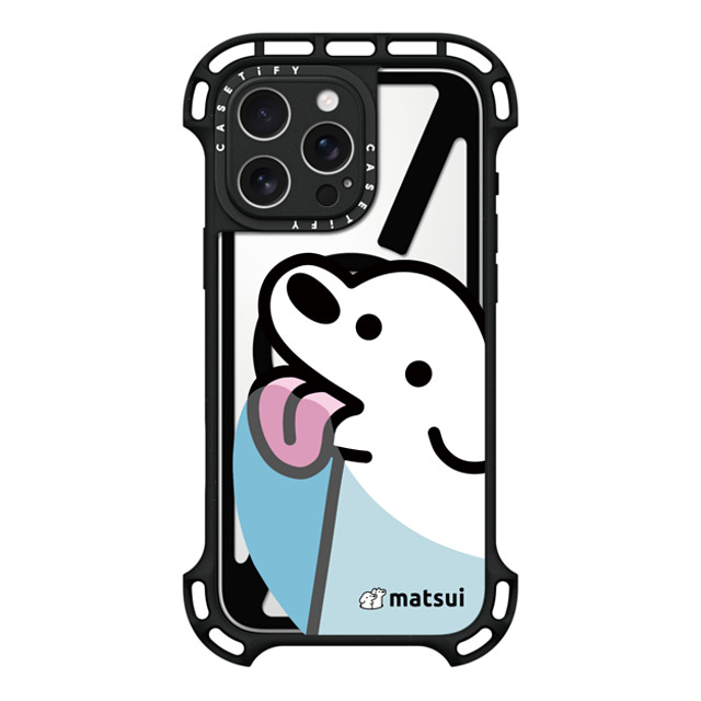 matsui x CASETiFY iPhone 16 Pro Max ケース ブラック ウルトラ バウンスケース MagSafe対応 Lick