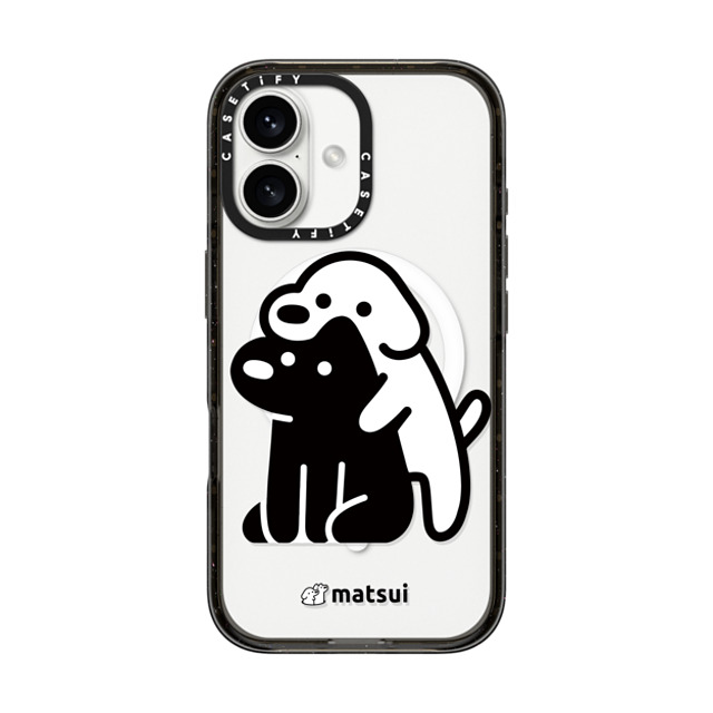 matsui x CASETiFY iPhone 16 ケース ブラック インパクトケース MagSafe対応 Alright hold on!