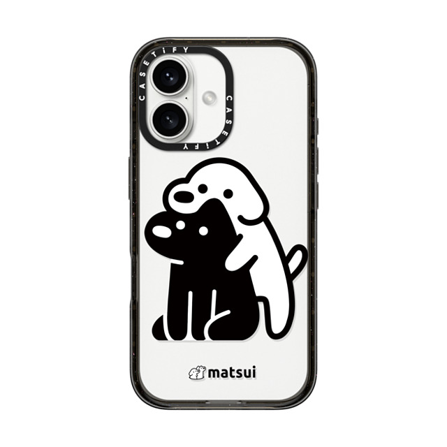 matsui x CASETiFY iPhone 16 ケース ブラック インパクトケース Alright hold on!