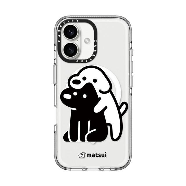 matsui x CASETiFY iPhone 16 ケース クリア クリア ケース MagSafe対応 Alright hold on!