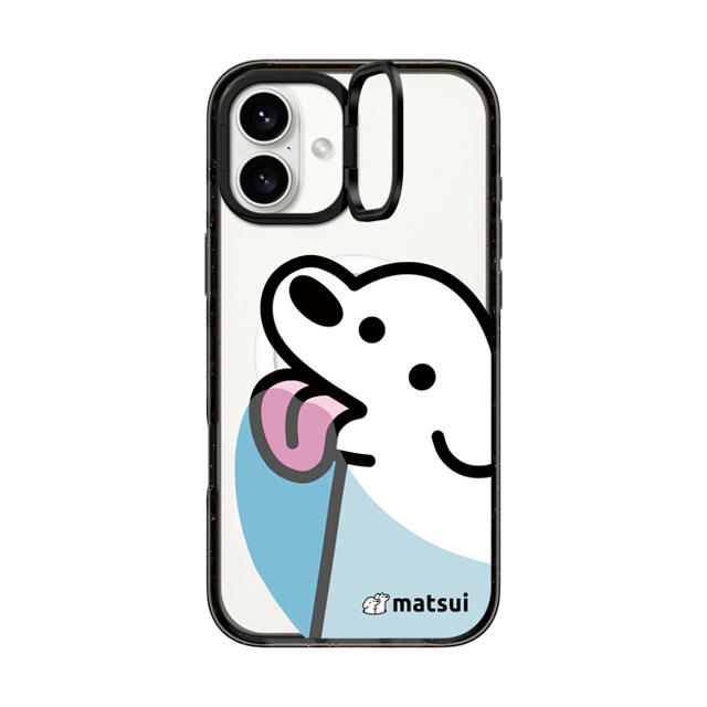 matsui x CASETiFY iPhone 16 Plus ケース Dog,Animal ブラック インパクトリングスタンドケース MagSafe対応 Lick Father's Day matsui x CASETiFY iPhone 16 Plus ケース Dog,Animal ブラック インパクトリングスタンドケース MagSafe対応 Lick Father's Day