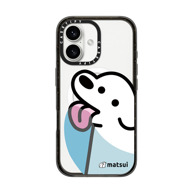 matsui x CASETiFY iPhone 16 ケース ブラック インパクトケース MagSafe対応 Lick