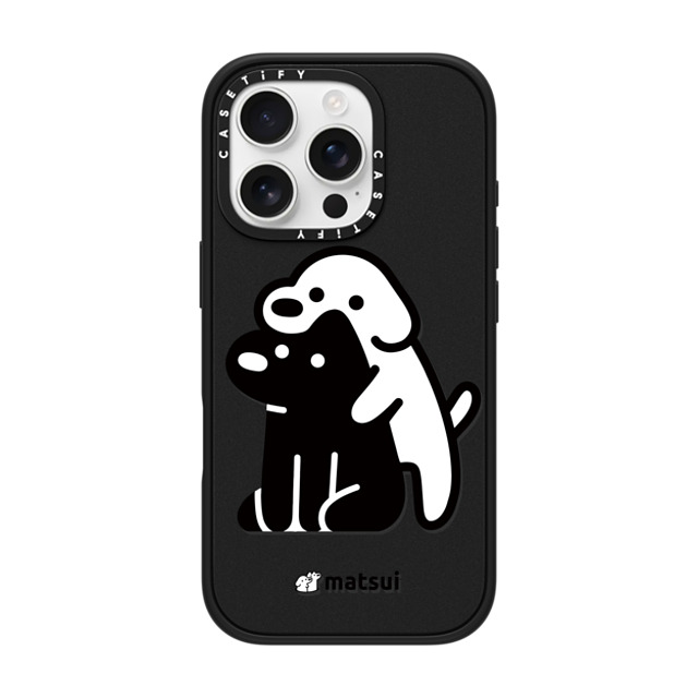 matsui x CASETiFY iPhone 16 Pro ケース マットブラック インパクトケース MagSafe対応 Alright hold on!